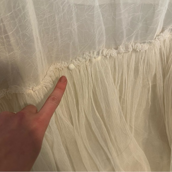 New joyfolie maia impact dress in cream tulle high low Ballgown wedding dress - Picture 12 of 16